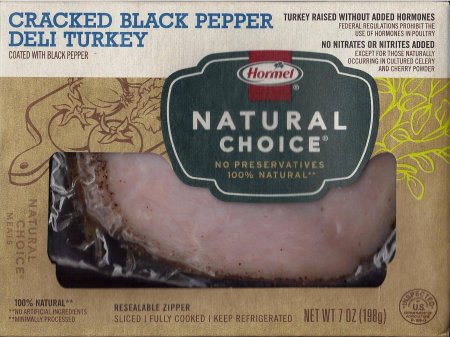 (image for) HORMEL NATURAL CHOICE CRACKED BLACK PEPPER DELI TURKEY