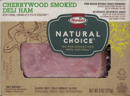 (image for) HORMEL NATURAL CHERRYWOOD SMOKED DELI HAM