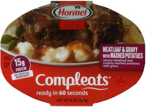 (image for) HORMEL COMPLEATS MEATLOAF & GRAVY WITH MASHED POTATOES