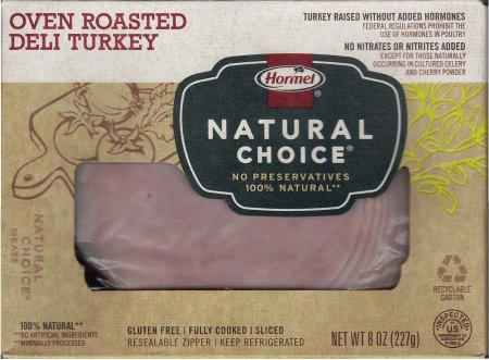 (image for) HORMEL NATURAL CHOICE OVEN ROASTED DELI TURKEY