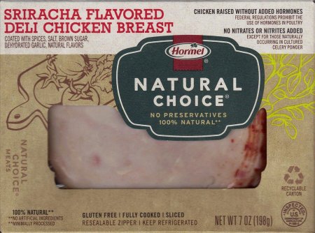 (image for) HORMEL NATURAL CHOICE SRIRACHA FLAVORED DELI CHICKEN BREAST