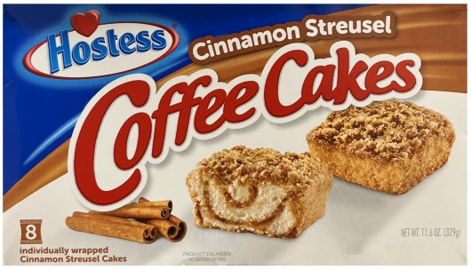 (image for) HOSTESS CINNAMON STREUSEL COFFEE CAKES