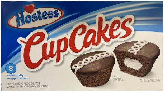 (image for) HOSTESS CUP CAKES FROSTED CHOCOLATE CAKE WITH CREAMY FILLING