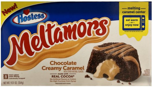 (image for) HOSTESS MELTAMORS WITH CHOCOLATE CREAMY CARAMEL FILLING