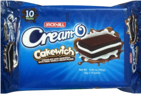 (image for) JACK'N JILL CREAM-O CAKEWICH WITH VANILLA CREAM FILLING