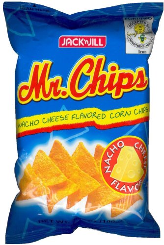 (image for) JACK'N JILL MR. CHIPS NACHO CHEESE FLAVORED CORN CHIPS