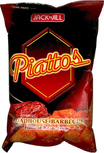 (image for) JACK'N JILL PIATTOS ROADHOUSE BARBRCUE FLAVORED POTATO CHIPS