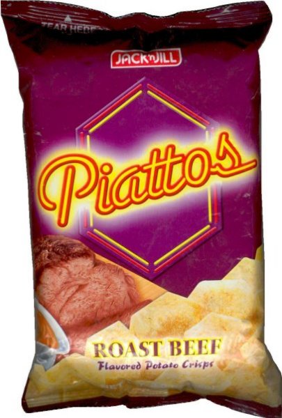 (image for) JACK'N JILL PIATTOS ROAST BEEF FLAVORED POTATO CRISPS