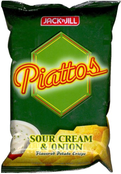 (image for) JACK'N JILL PIATTOS SOUR CREAM & ONION FLAVORED POTATO CRISPS