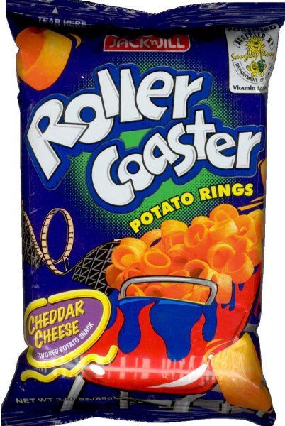 (image for) JACK'N JILL ROLLER COASTER POTATO RINGS CHEDDAR CHEESE FLAVOR