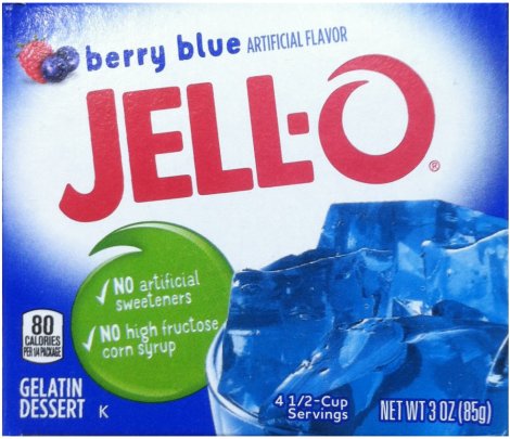 (image for) JELL-O BERRY BLUE GELATIN DESSERT