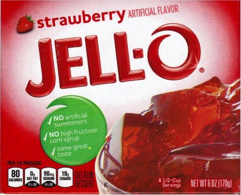 (image for) JELL-O STRAWBERRY FLAVOR GELATIN DESSERT