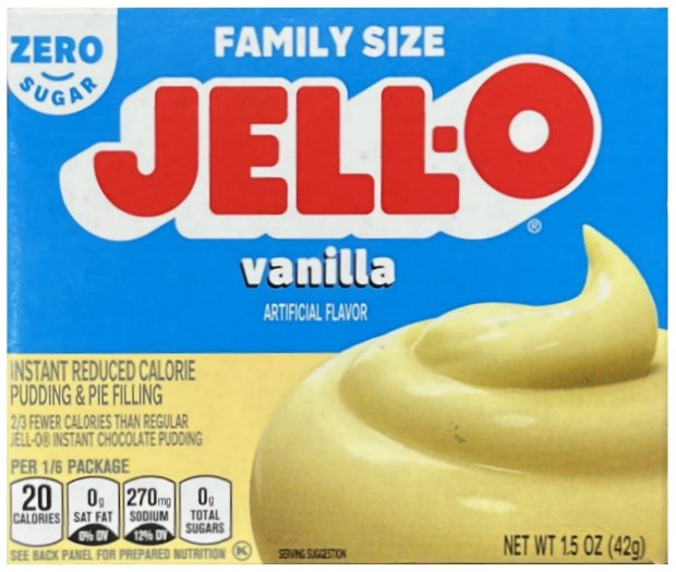 (image for) JELL-O INSTANT PUDDING & PIE FILLING VANILLA FLAVOR ZERO SUGAR