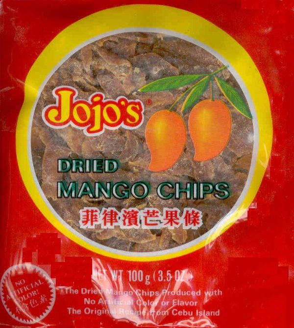 (image for) JOJO'S PHILIPPINE DRIED MANGO CHIPS