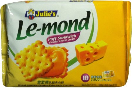 (image for) JULIE'S LE-MOND PUFF SANDWICH CHEDDAR CHEESE CREAM