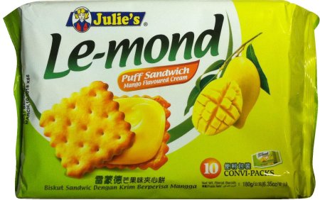 (image for) JULIE'S LE-MOND PUFF SANDWICH MANGO FLAVORED CREAM