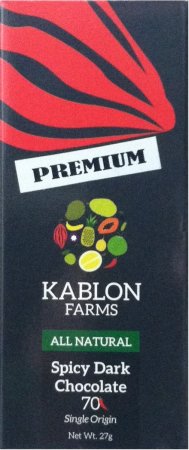 (image for) KABLON FARMS SPICY DARK CHOCOLATE 70%