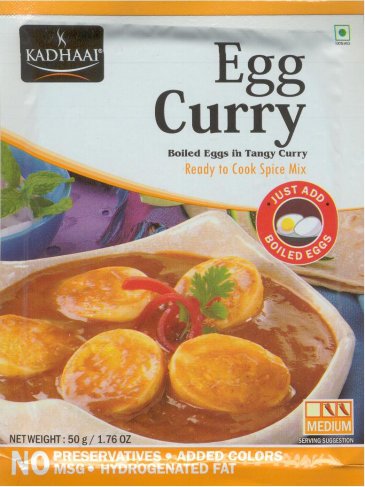 (image for) KADHAAI EGG CURRY BOILED EGGS IN TANGY CURRY