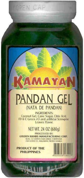 (image for) KAMAYAN PANDAN GEL GREEN NATA DE PANDAN