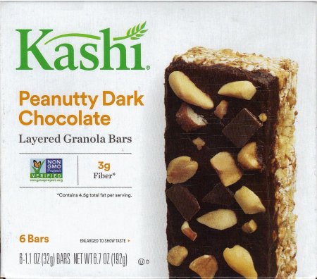 (image for) KASHI PEANUTTY DARK CHOCOLATE GRANOLA BAR