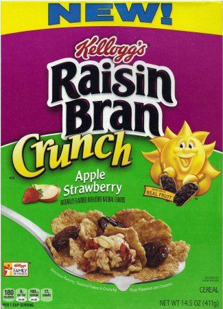 (image for) KELLOGG'S RAISIN BRAN CRUNCH APPLE STRAWBERRY AND BRAN FLAKES