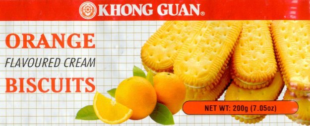 (image for) KHONG GUAN ORANGE FLAVORED CREAM BISCUITS