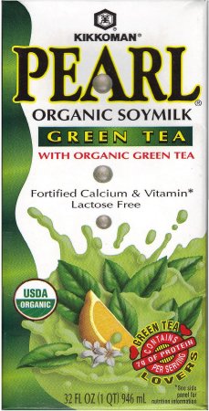 (image for) PEARL ORGANIC SOYMILK WITH ORGANIC GREEN TEA