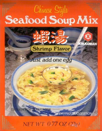 (image for) KIKKOMAN SEAFOOD SOUP MIX SHRIMP FLAVOR CHINESE STYLE