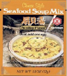 (image for) KIKKOMAN EGG FLOWER SOUP MIX SEAFOOD SCALLOPS