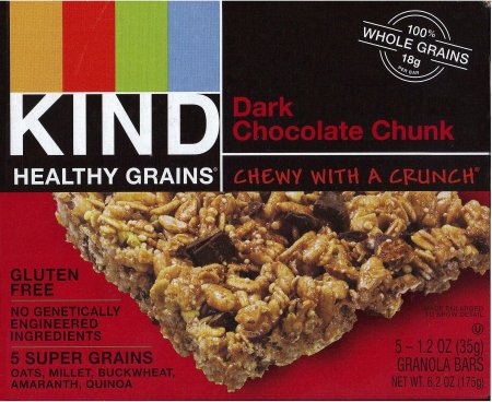 (image for) KIND HEALTHY GRAINS DARK CHOCOLATE CHUNK GRANOLA BARS