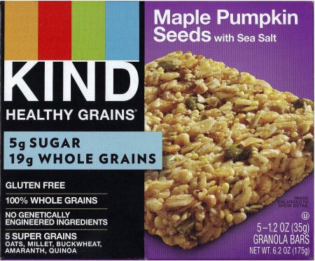 (image for) KIND HEALTHY GRAINS MAPLE PUMPKIN SEEDS WITH SEA SALT