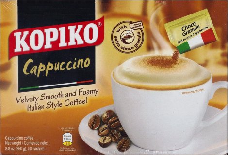 (image for) KOPIKO CAPPUCCINO COFFEE MIX WITH CHOCO GRANULE'S