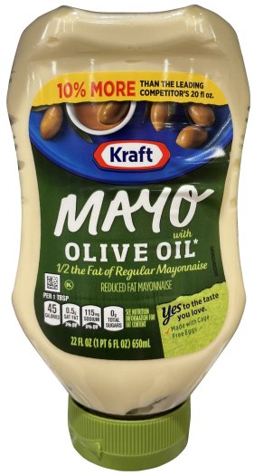 (image for) KRAFT MAYO WITH OLIVE OIL REDUCED FAT MAYONNAISE