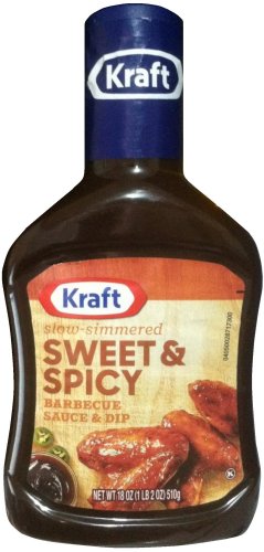 (image for) KRAFT SLOW SIMMERED SWEET & SPICY BARBECUE SAUCE & DIP