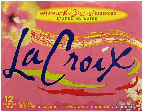 (image for) LA CROIX NATURALLY HI-BISCUS ESSENCED SPARKLING WATER