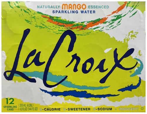 (image for) LA CROIX NATURALLY MANGO ESSENCED SPARKLING WATER