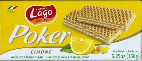 (image for) LAGO POKER LIMONE WAFER WITH LEMON CREAM