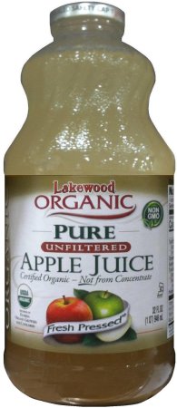 (image for) LAKEWOOD ORGANIC PURE APPLE JUICE