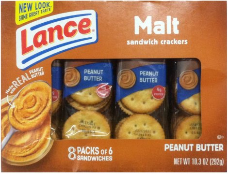 (image for) LANCE MALT PEANUT BUTTER SANDWICH CRACKERS