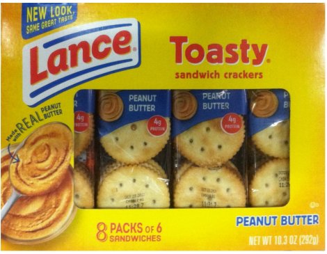 (image for) LANCE TOASTY PEANUT BUTTER SANDWICH CRACKERS