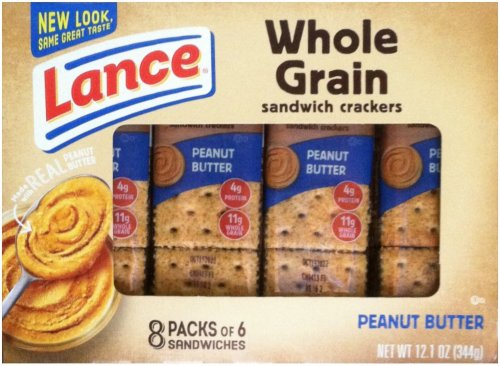 (image for) LANCE WHOLE GRAIN PEANUT BUTTER SANDWICH CRACKERS