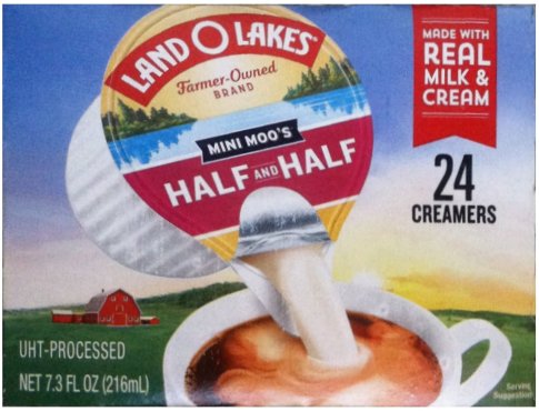 (image for) LAND O LAKES HALF AND HALF CREAMERS