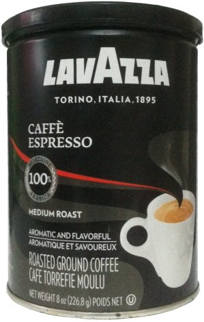 (image for) LAVAZZA CAFFE ESPRESSO MEDIUM ROAST GROUND COFFEE