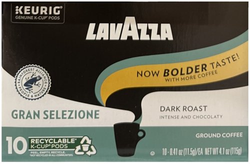 (image for) LAVAZZA GRAN SELEZIONE DARK ROAST COFFEE K-CUP PODS