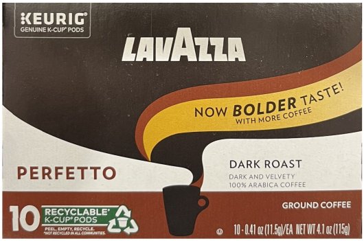 (image for) LAVAZZA PERFETTO DARK ROAST COFFEE K-CUP PODS