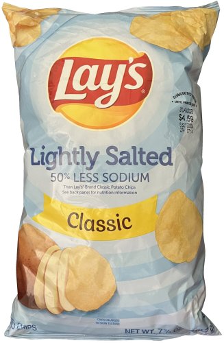 (image for) LAY'S LIGHTLY SALTED CLASSIC POTATO CHIPS