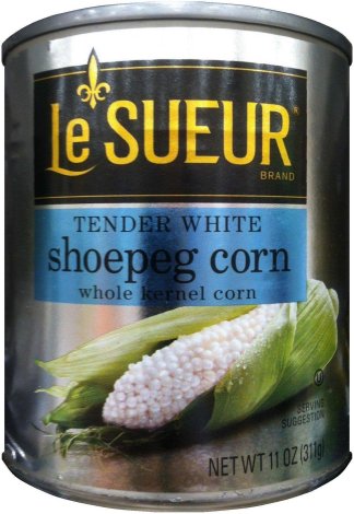 (image for) LeSUEUR TENDER WHITE SHOEPEG CORN WHOLE KERNEL CORN