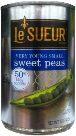 (image for) LeSUEUR VERY YOUNG SMALL SWEET PEAS 50% LESS SODIUM