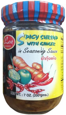 (image for) LEE BRAND SPICY SHRIMP WITH GINGER IN SEASONING SAUCE