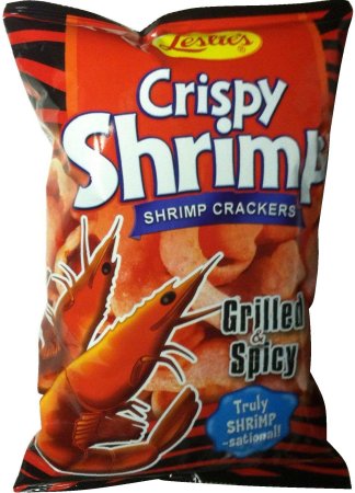 (image for) LESLIE'S CRISPY SHRIMP CRACKERS GRILLED & SPICY